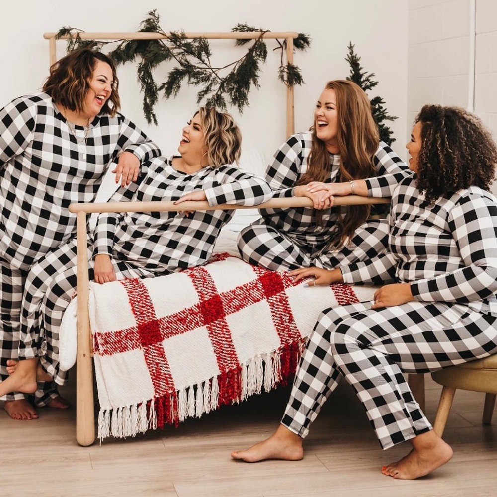 Emerald White/Black Plaid Pajamas